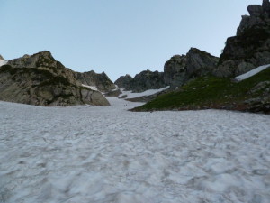 長次郎谷からの八ツ峰上半