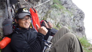 松高テラスでビバーク