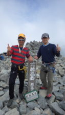 前穂高岳、登頂成功!