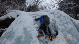 Ｆ１の滝をお試しでのぼる